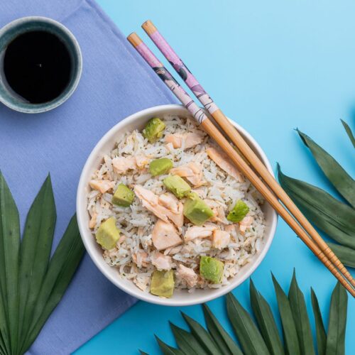 01916 RISO BASMATI AROMATICO CON SALMONE E AVOCADO - 250g